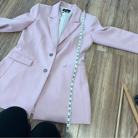 Something Navy Slouchy Power Pink Oversized Blazer - Picture 10 of 11